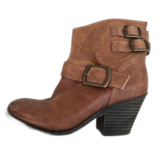 Lucky Brand Tommie Chestnut Booties Size 10 - Picture 5 of 12